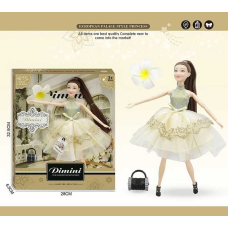 Лялька DMN 06 F (48/2) висота 30 см, зйомне взуття, аксесуари, в коробці