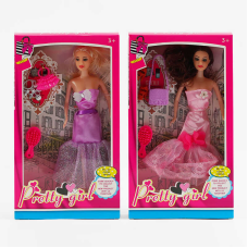 Лялька DYBB 16 (120/2) 2 види, висота 30 см, аксесуари, щітка для волосся, в коробці