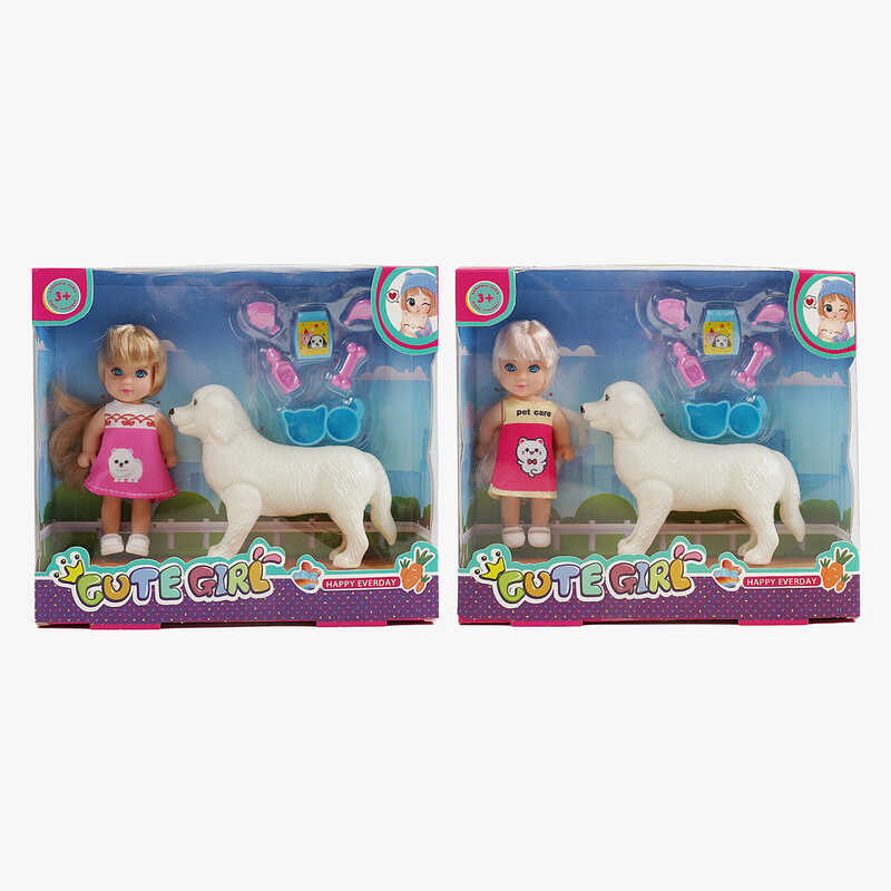 Лялька GN 686-5 (128/2) 2 види, висота: 11,5см, улюбленець, аксесуари, знімний одяг, в коробці