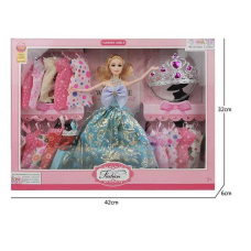 Лялька HS 1842-5 (40/2) висота 28 см, корона, знімний одяг, 15 змінних суконь, рухливі кінцівки, в коробці