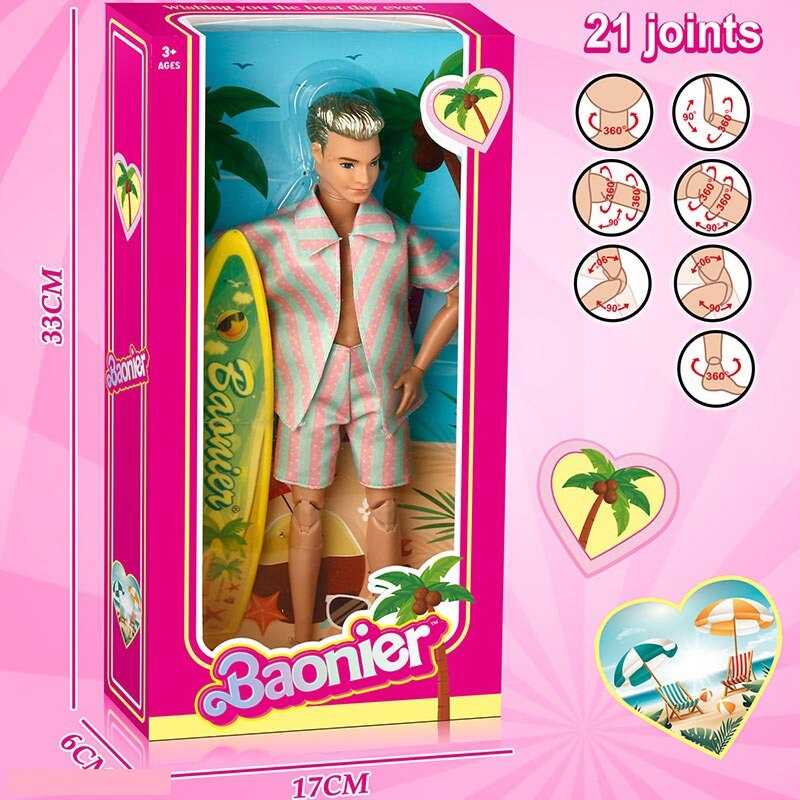 Лялька JJ 8764-2 Q (96/2) висота 29 см, шарнірне з“єднання, дошка для серфінгу, в коробці Лялька JJ 8764-2 Q (96/2) висота 29 см, шарнірне з“єднання, дошка для серфінгу, в коробці