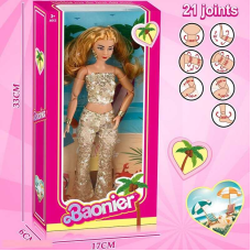 Лялька JJ 8764-5 Q (96/2) 30 см, знімне взуття, аксесуари, шарнірні суглоби, в коробці