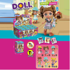 Лялька KZ 9009 (36/2) ЦІНА ЗА 12 ШТУК В БЛОЦІ, середня висота ляльки 9 см, аксесуари, рухомі кінцівки, в коробці