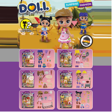 Лялька KZ 9014 (300/2) висота ляльки 9 см,рухомі кінцівки, аксесуари, на листі, ВИДАЄТЬСЯ ТІЛЬКИ МІКС ВИДІВ