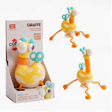 Брязкальце YB 11605 (48) “Жирафа“, прорізувач, гофра, в коробці