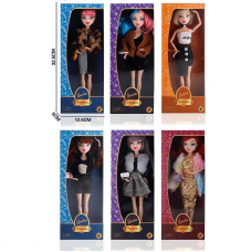 Лялька LK 1481-5 (144/2) 6 видів, шарнірні суглоби, в коробці, ВИДАЄТЬСЯ ТІЛЬКИ МІКС ВИДІВ