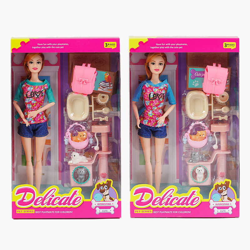 Лялька LY 66-3 (96/2) 2 види, висота 30 см, суглоби на шарнірах, 3 фігурки улюбленців, аксесуари для них, зйомне взуття, в коробці Лялька LY 66-3 (96/2) 2 види, висота 30 см, суглоби на шарнірах, 3 фігурки улюбленців, аксесуари для них, зйомне взуття, в коробці