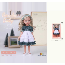 Лялька MN 3310 (48) висота: 34 см, імітація скляних очей, взуття, в коробці