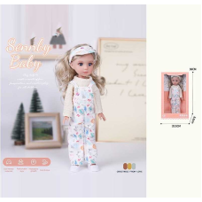 Лялька MN 3312 (48) висота: 34 см, імітація скляних очей, взуття, в коробці