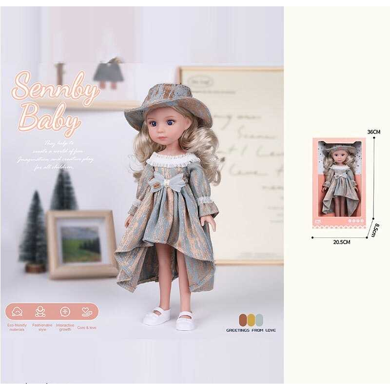 Лялька MN 333 (48) висота: 34 см, імітація скляних очей, взуття, в коробці Лялька MN 333 (48) висота: 34 см, імітація скляних очей, взуття, в коробці