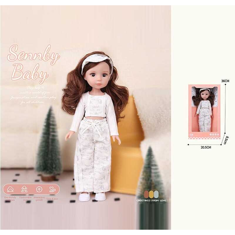 Лялька MN 334 (48) висота: 34 см, імітація скляних очей, взуття, в коробці Лялька MN 334 (48) висота: 34 см, імітація скляних очей, взуття, в коробці