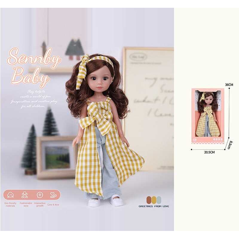 Лялька MN 337 (48) висота: 34 см, імітація скляних очей, взуття, в коробці Лялька MN 337 (48) висота: 34 см, імітація скляних очей, взуття, в коробці