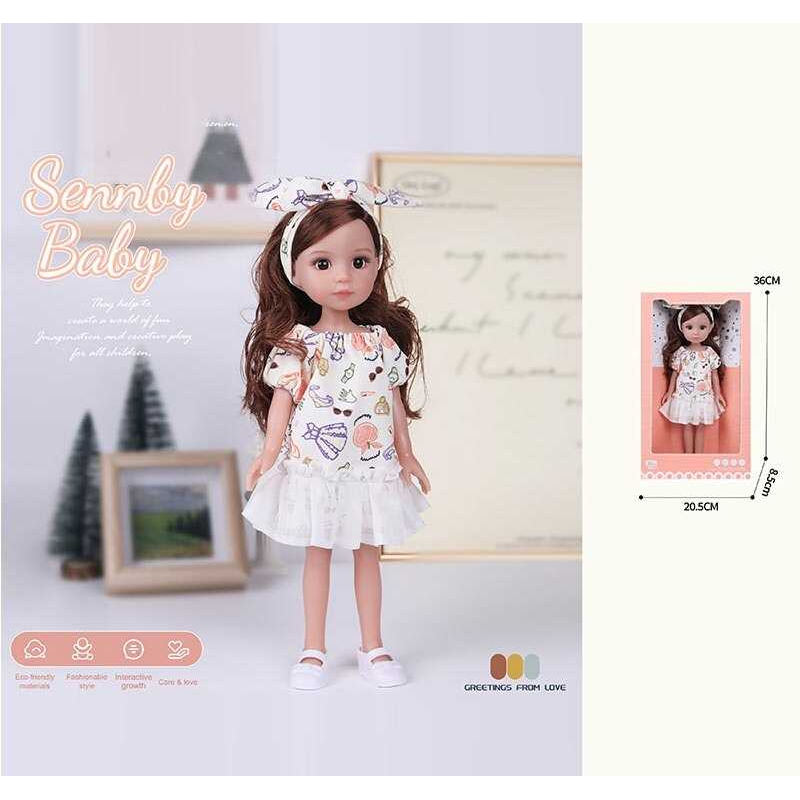 Лялька MN 338 (48) висота: 34 см, імітація скляних очей, взуття, в коробці Лялька MN 338 (48) висота: 34 см, імітація скляних очей, взуття, в коробці