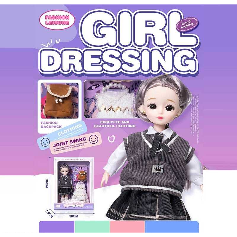 Лялька Q-A 22 (72/2) висота - 30 см, тіло — пластик, голова — гума, шарнірні з’єднання суглобів, знімне взуття, змінний одяг, аксесуари, в коробці Лялька Q-A 22 (72/2) висота - 30 см, тіло — пластик, голова — гума, шарнірні з’єднання суглобів, знімне взуття, змінний одяг, аксесуари, в коробці