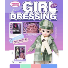 Лялька Q-A 30 (72/2) висота - 30 см, тіло — пластик, голова — гума, шарнірні з’єднання суглобів, знімне взуття, змінний одяг, аксесуари, в коробці