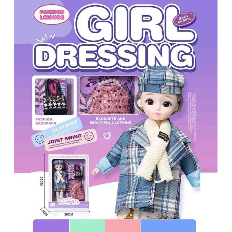 Лялька Q-A 31 (72/2) висота - 30 см, тіло — пластик, голова — гума, шарнірні з’єднання суглобів, знімне взуття, змінний одяг, аксесуари, в коробці Лялька Q-A 31 (72/2) висота - 30 см, тіло — пластик, голова — гума, шарнірні з’єднання суглобів, знімне взуття, змінний одяг, аксесуари, в коробці