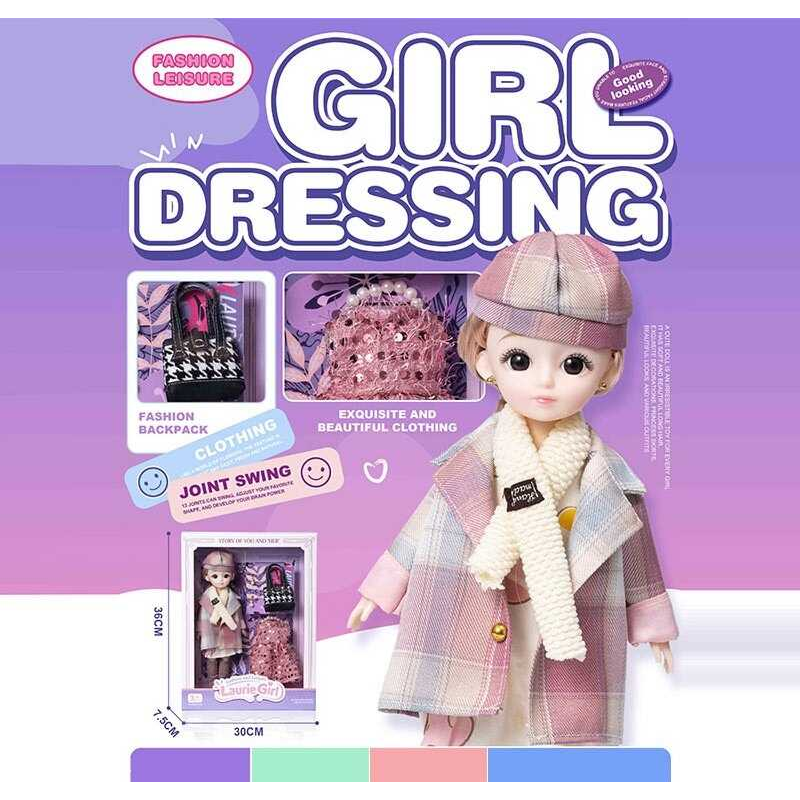 Лялька Q-A 32 (72/2) висота - 30 см, тіло — пластик, голова — гума, шарнірні з’єднання суглобів, знімне взуття, змінний одяг, аксесуари, в коробці Лялька Q-A 32 (72/2) висота - 30 см, тіло — пластик, голова — гума, шарнірні з’єднання суглобів, знімне взуття, змінний одяг, аксесуари, в коробці