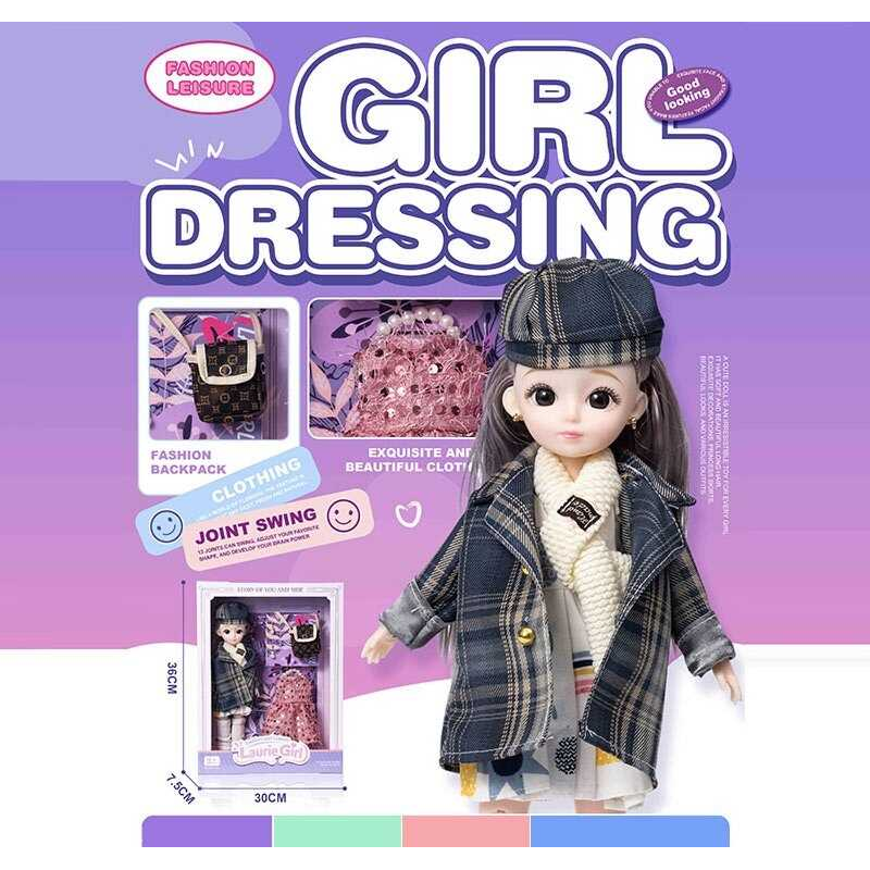 Лялька Q-A 38 (72/2) висота - 30 см, тіло — пластик, голова — гума, шарнірні з’єднання суглобів, знімне взуття, змінний одяг, аксесуари, в коробці Лялька Q-A 38 (72/2) висота - 30 см, тіло — пластик, голова — гума, шарнірні з’єднання суглобів, знімне взуття, змінний одяг, аксесуари, в коробці