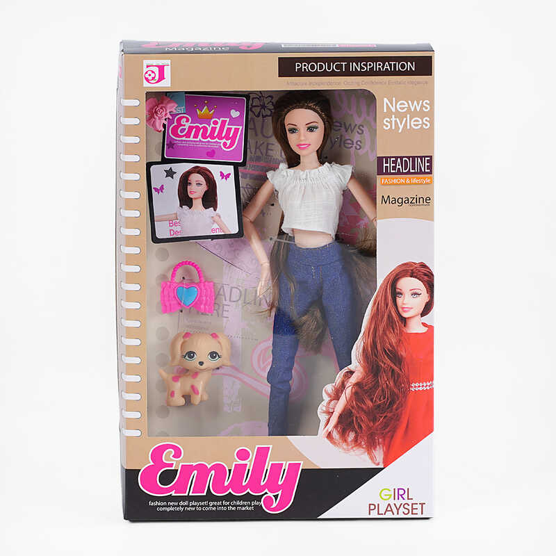 Лялька QJ 062 A (48/2) 30 см, знімне взуття, аксесуари, улюбленець, в коробці Лялька QJ 062 A (48/2) 30 см, знімне взуття, аксесуари, улюбленець, в коробці