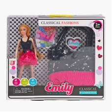 Лялька QJ 063 (24/2) 30 см, знімне взуття, муляжі грошей, сумочка, в коробці