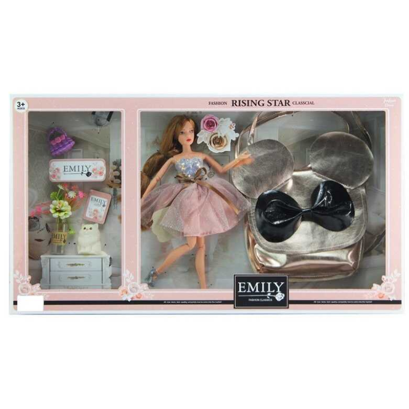 Лялька QJ 096 B (12) висота 30 см, аксесуари, сумочка для дівчинки, в коробці Лялька QJ 096 B (12) висота 30 см, аксесуари, сумочка для дівчинки, в коробці