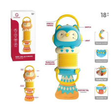 Брязкальце YL 616 (36) 2 кольори, “Сова“, підсвічування, мелодії, англ.алфавіт, пісні англійською, акордеон, у коробці