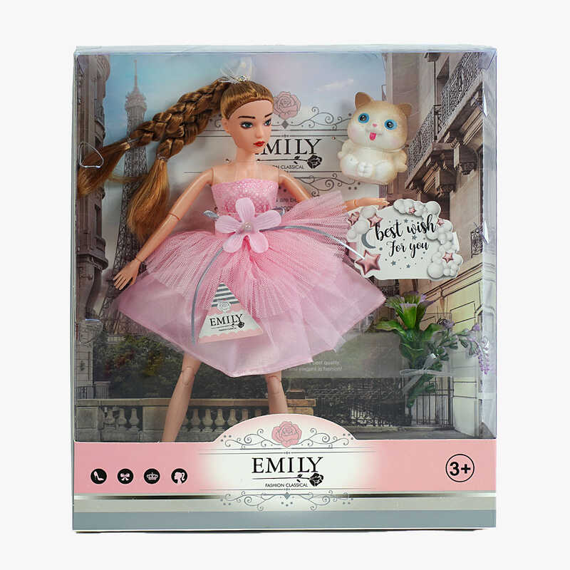 Лялька QJ 117 B (48/2) висота 30 см, вихованець, квіти, в коробці Лялька QJ 117 B (48/2) висота 30 см, вихованець, квіти, в коробці