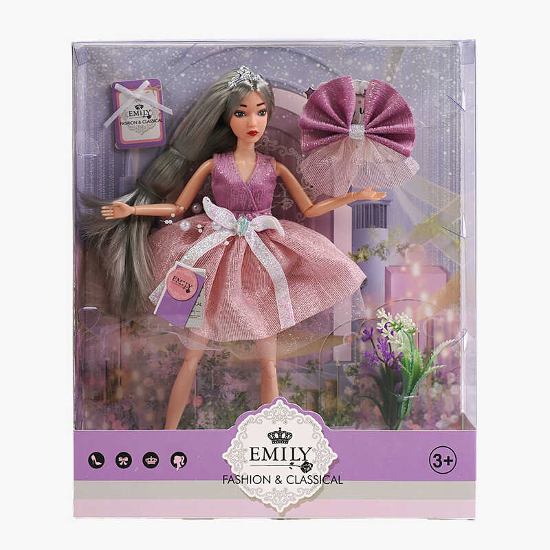 Лялька QJ 118 A (48/2) діадема, квітка, заколка для волосся, висота 30 см, в коробці Лялька QJ 118 A (48/2) діадема, квітка, заколка для волосся, висота 30 см, в коробці