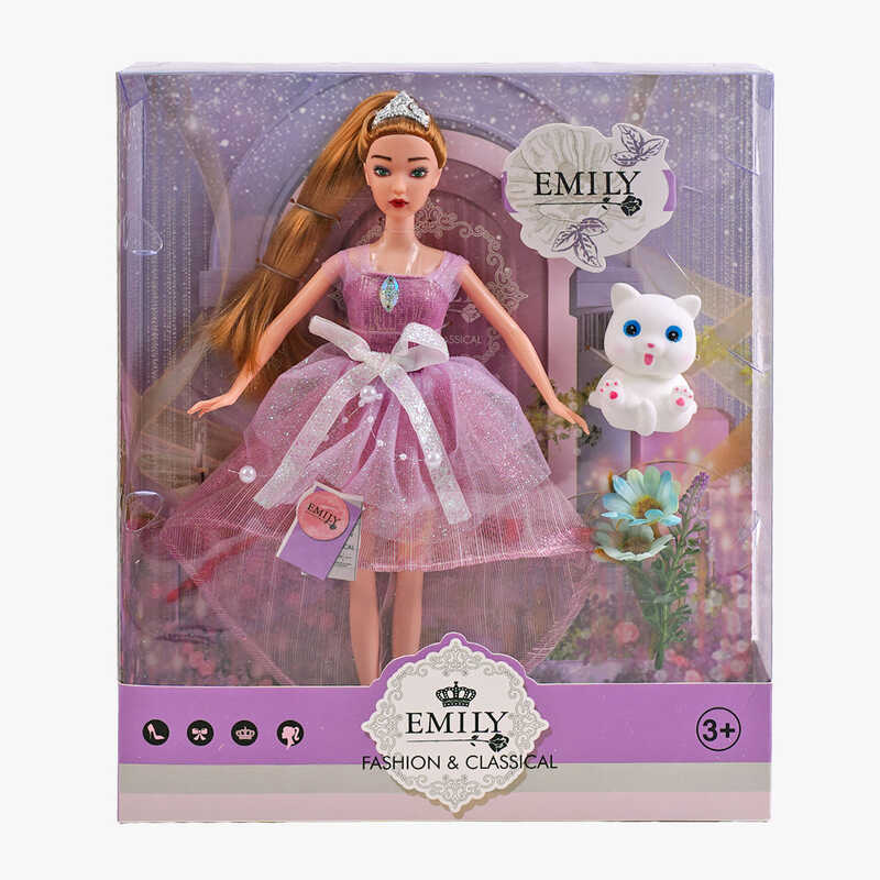 Лялька QJ 118 B (48/2) висота 30 см, вихованець, квіти, в коробці Лялька QJ 118 B (48/2) висота 30 см, вихованець, квіти, в коробці