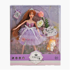 Лялька QJ 118 C (48/2) висота 30 см, вихованець, квіти, в коробці