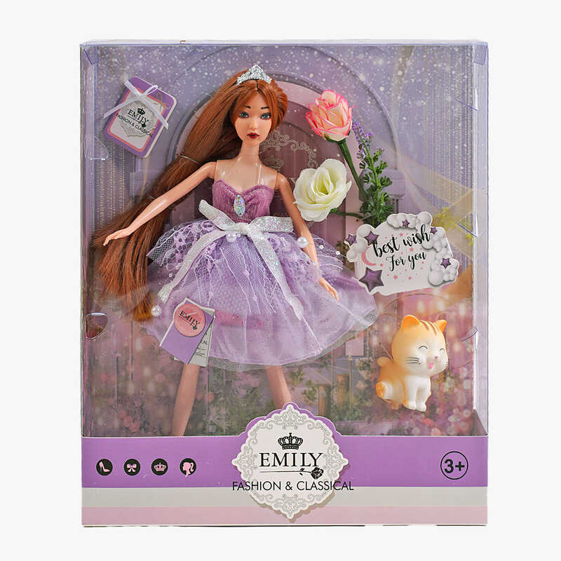 Лялька QJ 118 C (48/2) висота 30 см, вихованець, квіти, в коробці Лялька QJ 118 C (48/2) висота 30 см, вихованець, квіти, в коробці