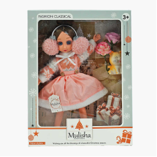 Лялька QJ 120 (48/2) висота 30 см, улюбленець, навушники, штучні квіти, в коробці