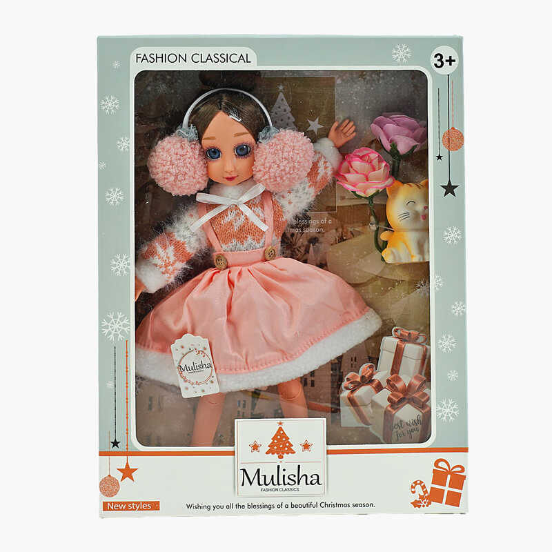 Лялька QJ 120 (48/2) висота 30 см, улюбленець, навушники, штучні квіти, в коробці Лялька QJ 120 (48/2) висота 30 см, улюбленець, навушники, штучні квіти, в коробці