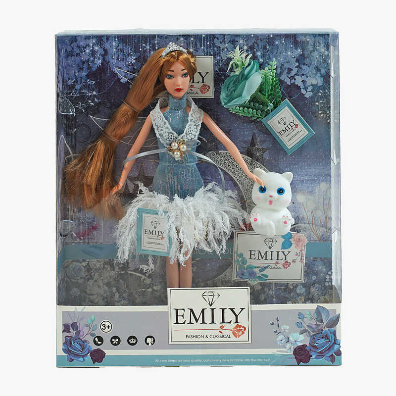 Лялька QJ 126 C (48/2) висота 30 см, вихованець, квітка, в коробці Лялька QJ 126 C (48/2) висота 30 см, вихованець, квітка, в коробці