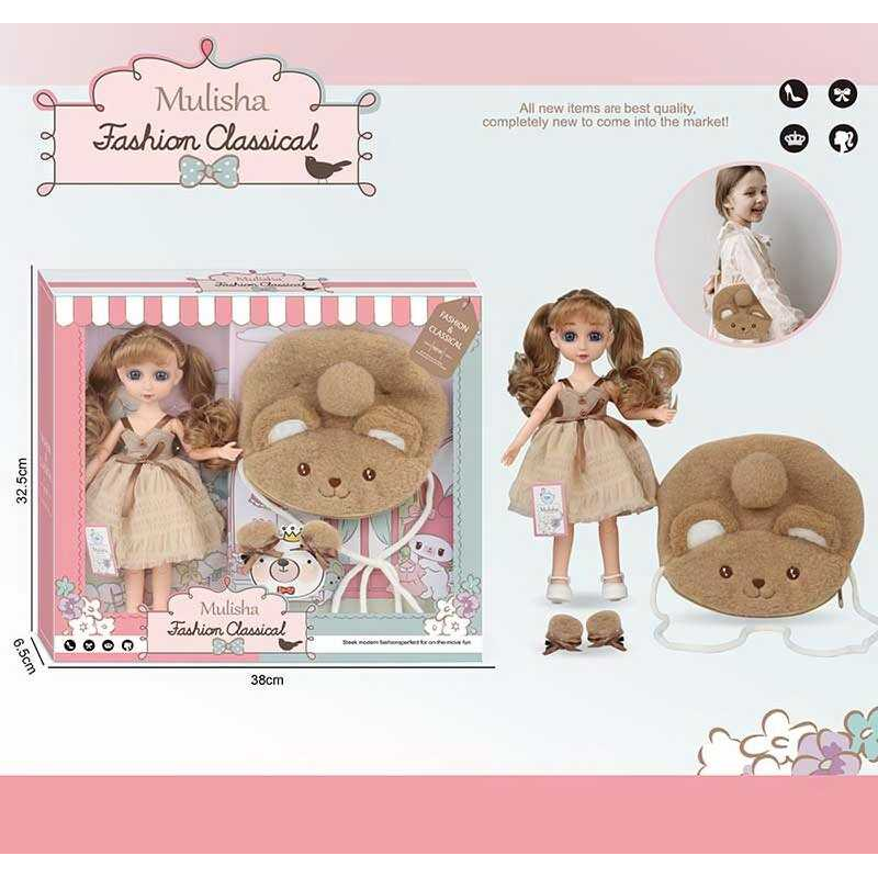 Лялька QJ 140 B (36/2) сумочка, шпильки, в коробці Лялька QJ 140 B (36/2) сумочка, шпильки, в коробці