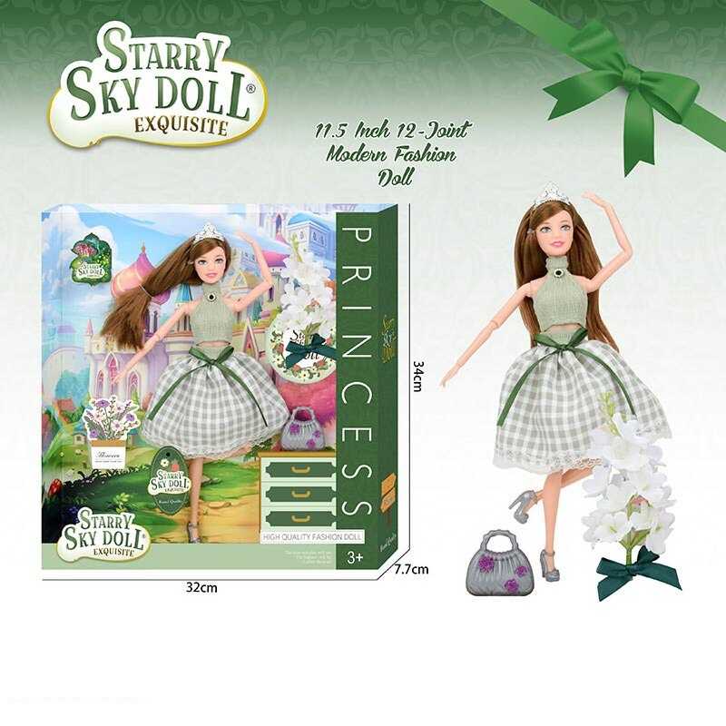 Лялька SK 027 D (48/2) діадема, сумочка, букет квітів, висота 30 см, в коробці Лялька SK 027 D (48/2) діадема, сумочка, букет квітів, висота 30 см, в коробці