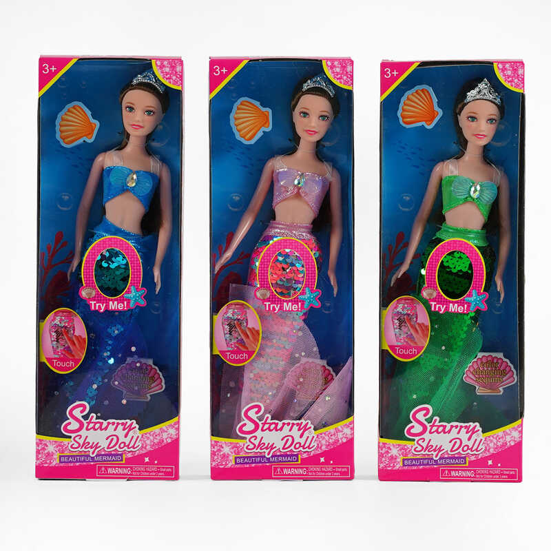 Лялька SK 029 (144/2) 3 види, русалка, хвіст з двосторонніх паєток, в коробці, ВИДАЄТЬСЯ ТІЛЬКИ МІКС ВИДІВ Лялька SK 029 (144/2) 3 види, русалка, хвіст з двосторонніх паєток, в коробці, ВИДАЄТЬСЯ ТІЛЬКИ МІКС ВИДІВ