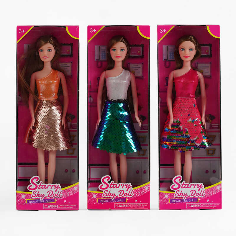 Лялька SK 029 A (144/2) 3 види, двоколірні паєтки, в коробці, ВИДАЄТЬСЯ ТІЛЬКИ МІКС ВИДІВ Лялька SK 029 A (144/2) 3 види, двоколірні паєтки, в коробці, ВИДАЄТЬСЯ ТІЛЬКИ МІКС ВИДІВ