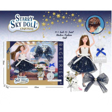 Лялька SK 032 D (24/2) висота 30 см, шарнірні суглоби, аксесуари, знімне взуття, манекен, штучні квіти, прикраса для волосся, в коробці