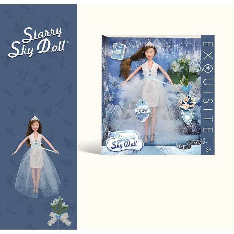 Лялька SK 045 (48/2) діадема, гілочка квітів, висота 30 см, в коробці