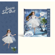 Лялька SK 045 A (48/2) діадема, гілочка квітів, висота 30 см, в коробці