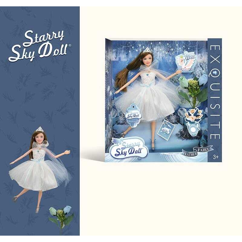 Лялька SK 045 A (48/2) діадема, гілочка квітів, висота 30 см, в коробці