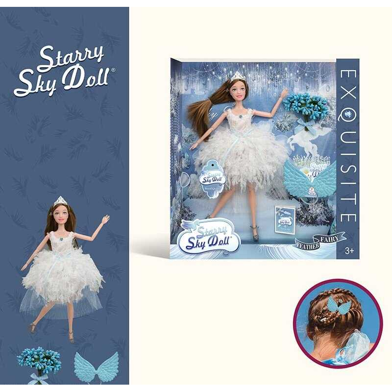 Лялька SK 045 D (48/2) діадема, букет квітів, прикраса для волосся, висота 30 см, в коробці