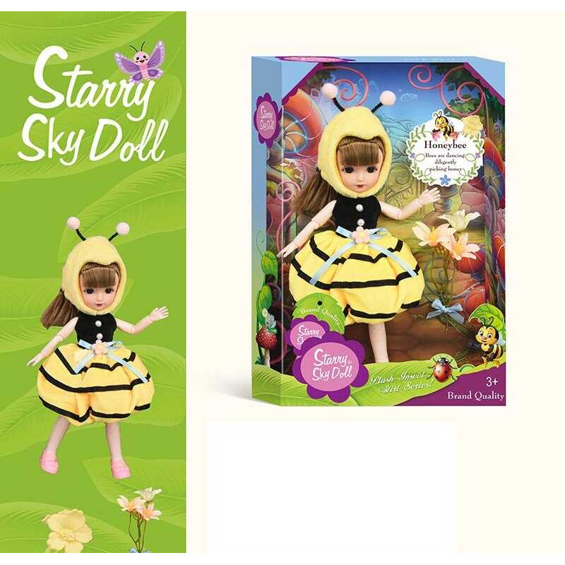 Лялька SK 047 (64/2) “Бджілка“, висота 32 см, квіти, в коробці