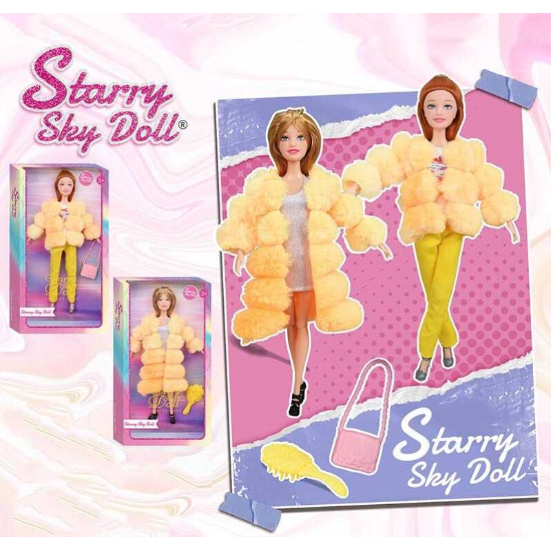 Лялька SK 051 B (72/2) висота 30 см, шарнірне з’єднання, зйомне взуття, аксесуар, в коробці