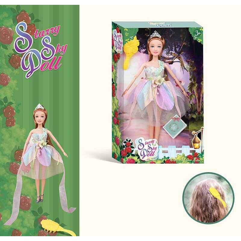 Лялька SK 054 A (72/2) висота 30 см, діадема, щітка для волосся, в коробці Лялька SK 054 A (72/2) висота 30 см, діадема, щітка для волосся, в коробці