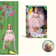 Лялька SK 054 B (72/2) висота 30 см, діадема, щітка для волосся, в коробці