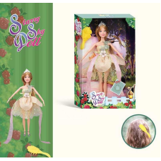 Лялька SK 054 D (72/2) висота 30 см, діадема, щітка для волосся, в коробці