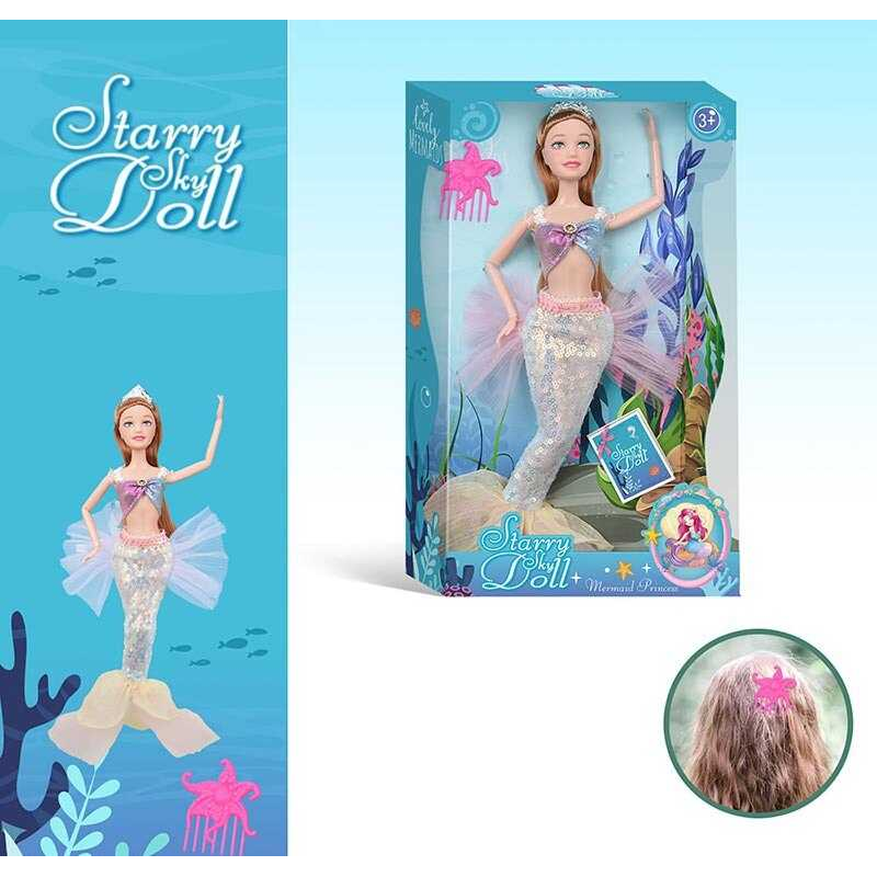 Лялька SK 055 A (72/2) висота 30 см, взуття, прикраса, гребінець, в коробці