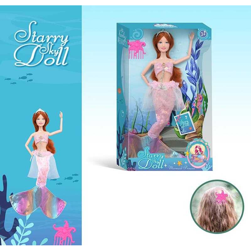 Лялька SK 055 C  (72/2) висота 30 см, взуття, прикраса, гребінець, в коробці